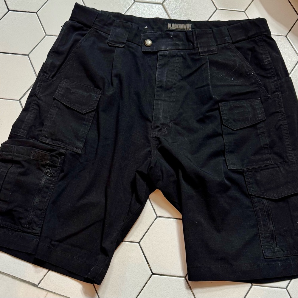 Blackhawk tactical Black Cargo Shorts for Men